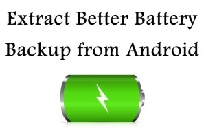 Calibrate Phone for Better Battery Backup