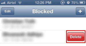 unblock whatsapp contacts in iPhone