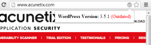 Acunetix WordPress security plugin