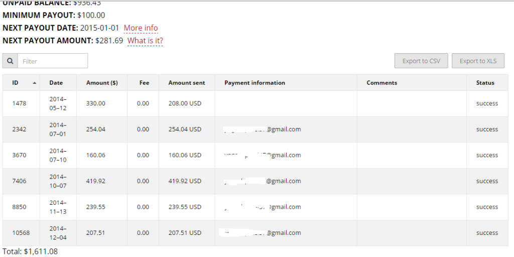 Propeller Payment proof