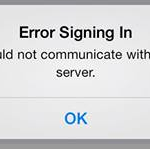 iPhone Facebook Error Signin