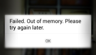 WhatsApp Failed Out of Memory