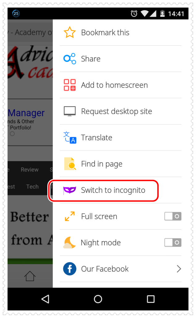 CM Browser Incognito