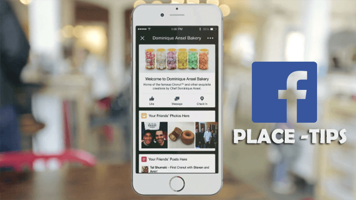 Facebook Place Tips on iPhone