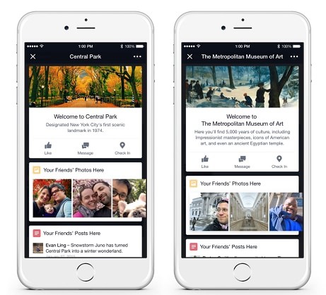 Facebook Place Tips for iPhone