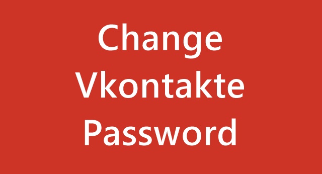 Change Vkontakte Password