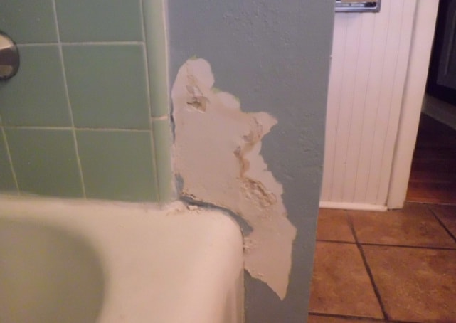 Damaged Bathroom Walls