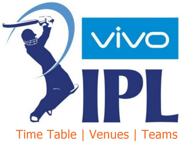 Vivo IPL 2019 Time table pdf download