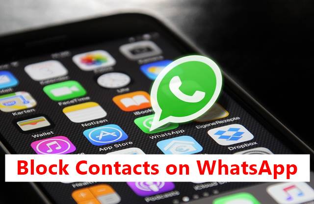 Block Contacts on WhatsApp