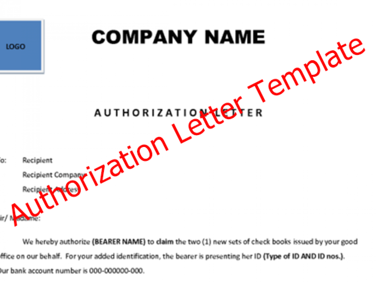 28 Best Authorization Letter Template (Formats and Samples)
