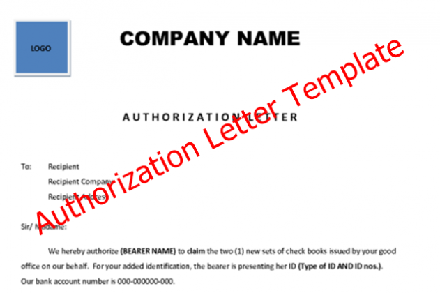 8 Best Authorization Letter Template Formats And Samples 6289